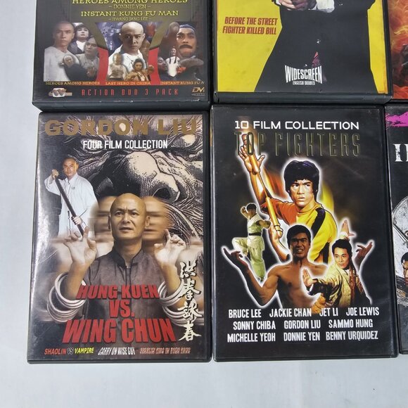 Kung Fu Action DVD Lot Jet Li Sonny Chiba Bruce Lee Gordon Liu 10 Movie Set - Picture 4 of 10